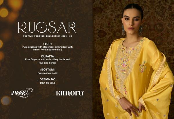 Kimora Heer Ruqsar Organza Designer Salwar Suit Collection